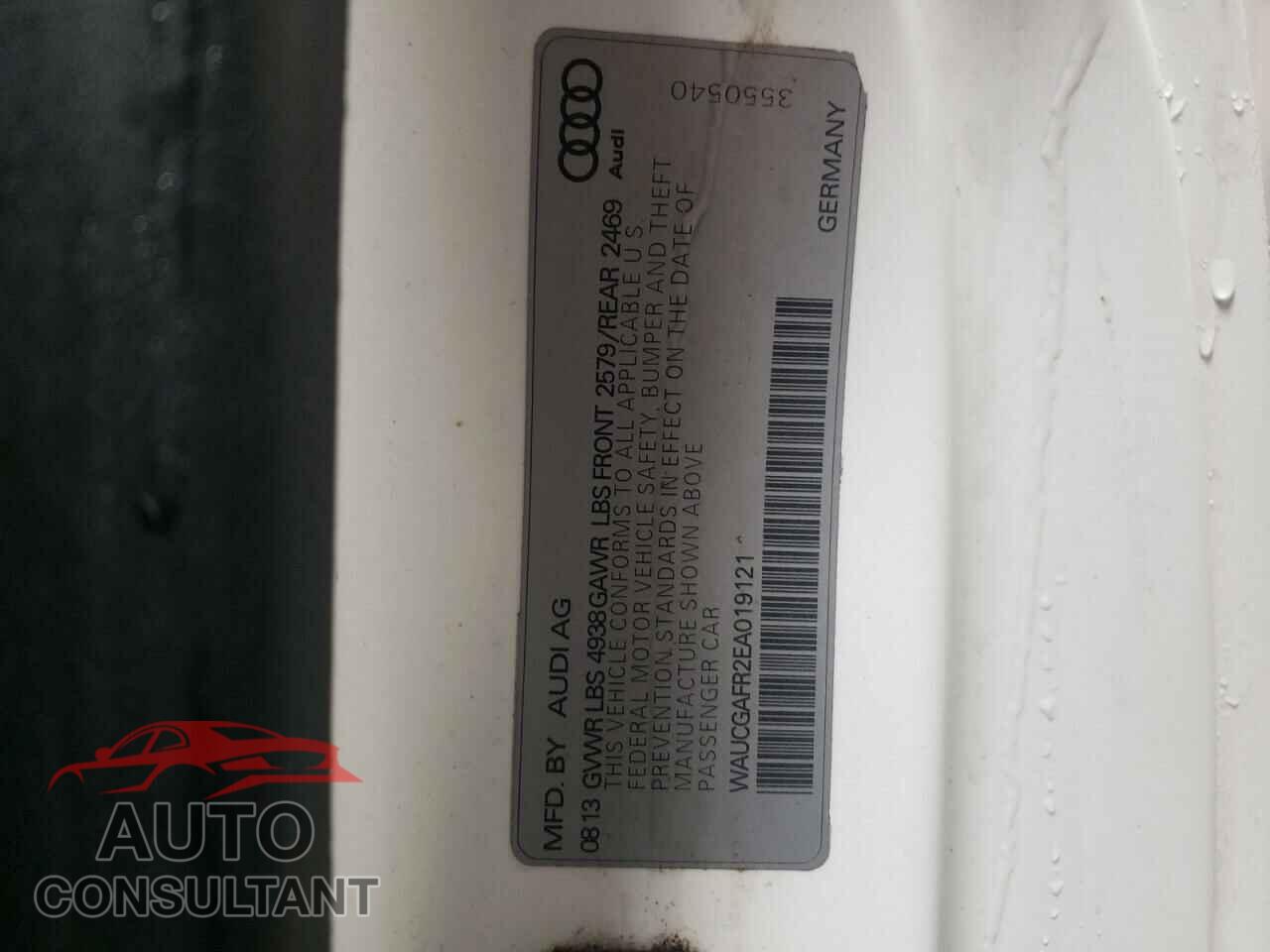 AUDI S5/RS5 2014 - WAUCGAFR2EA019121