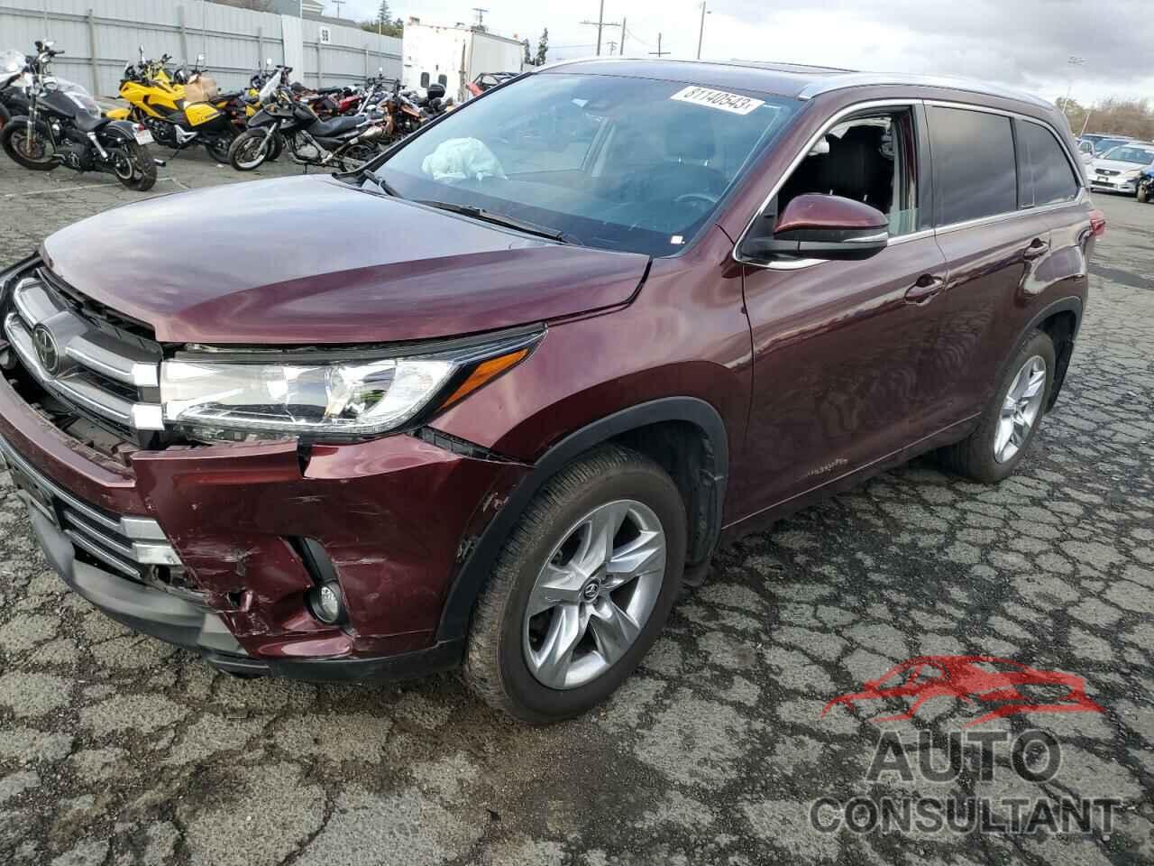 TOYOTA HIGHLANDER 2019 - 5TDDZRFH9KS952441