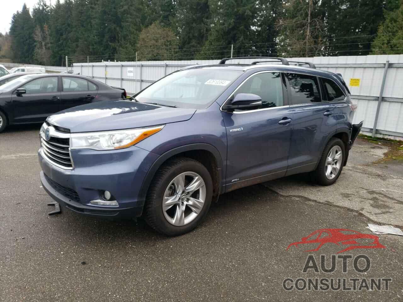 TOYOTA HIGHLANDER 2016 - 5TDDCRFH6GS014504