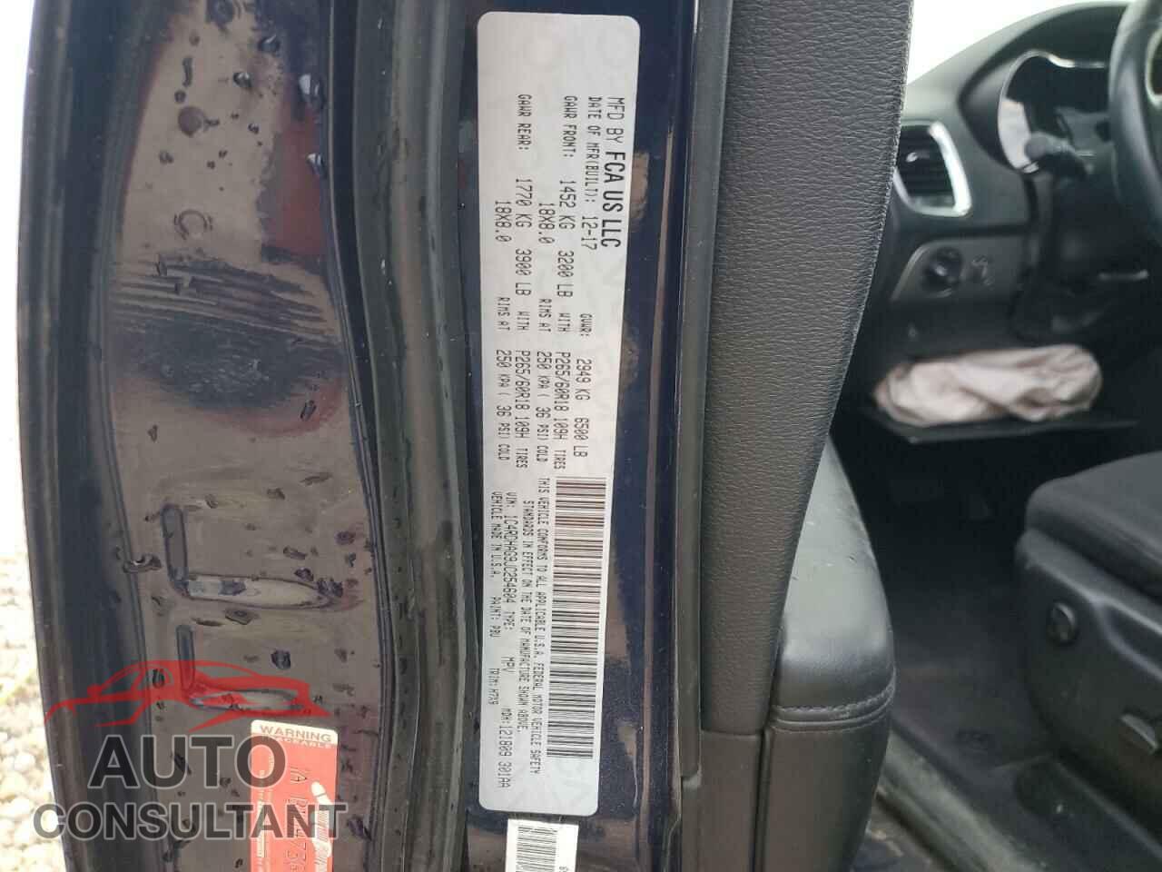 DODGE DURANGO 2018 - 1C4RDHAG9JC254604