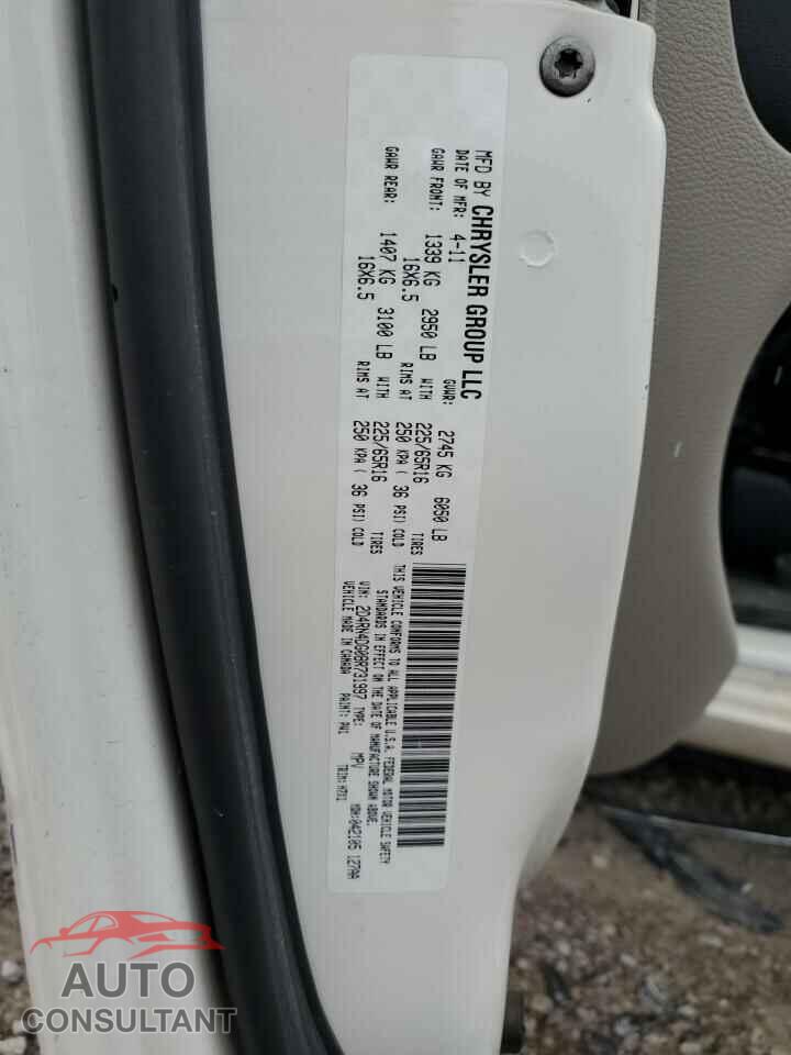 DODGE CARAVAN 2011 - 2D4RN4DG0BR731997