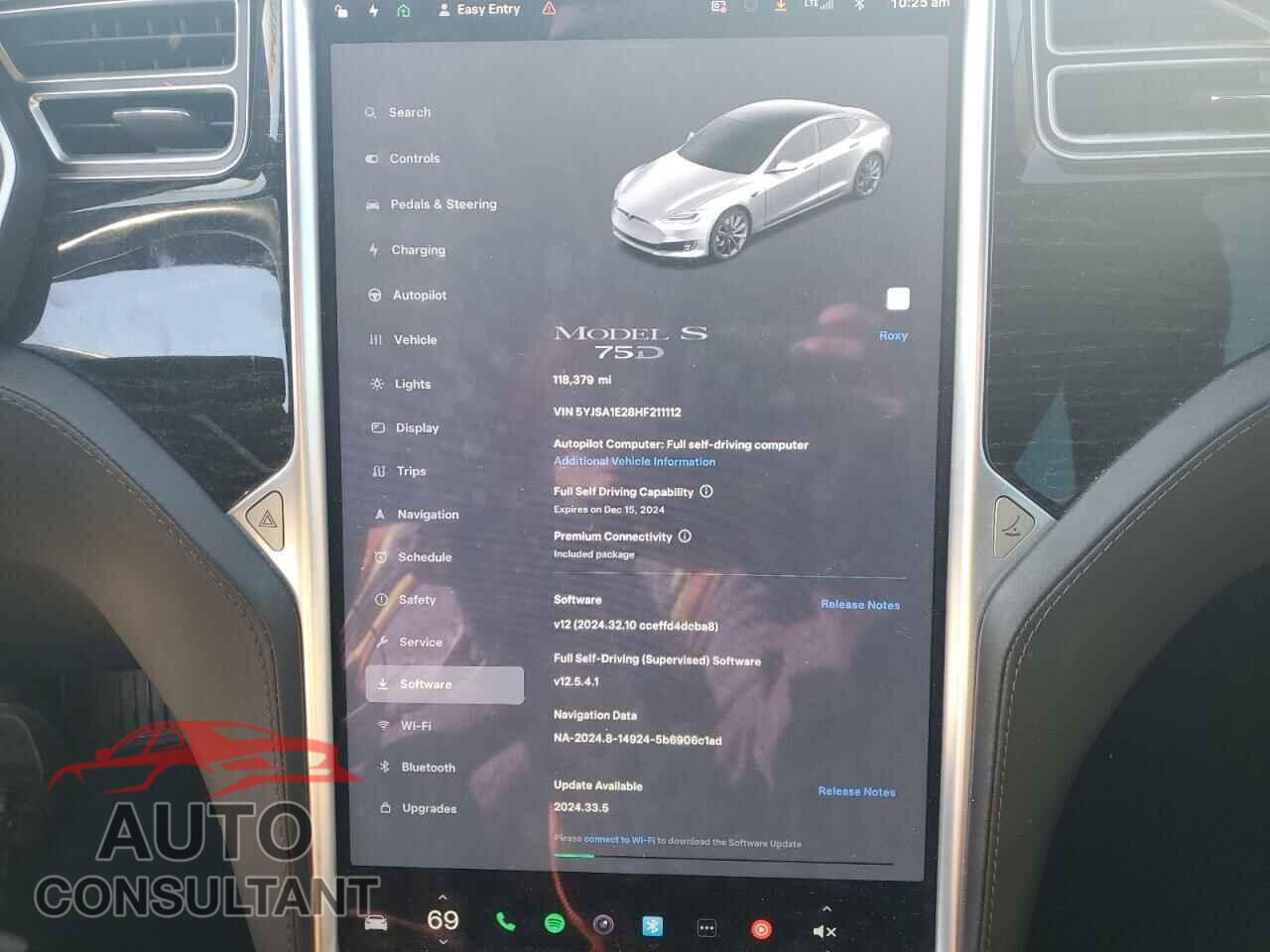 TESLA MODEL S 2017 - 5YJSA1E28HF211112