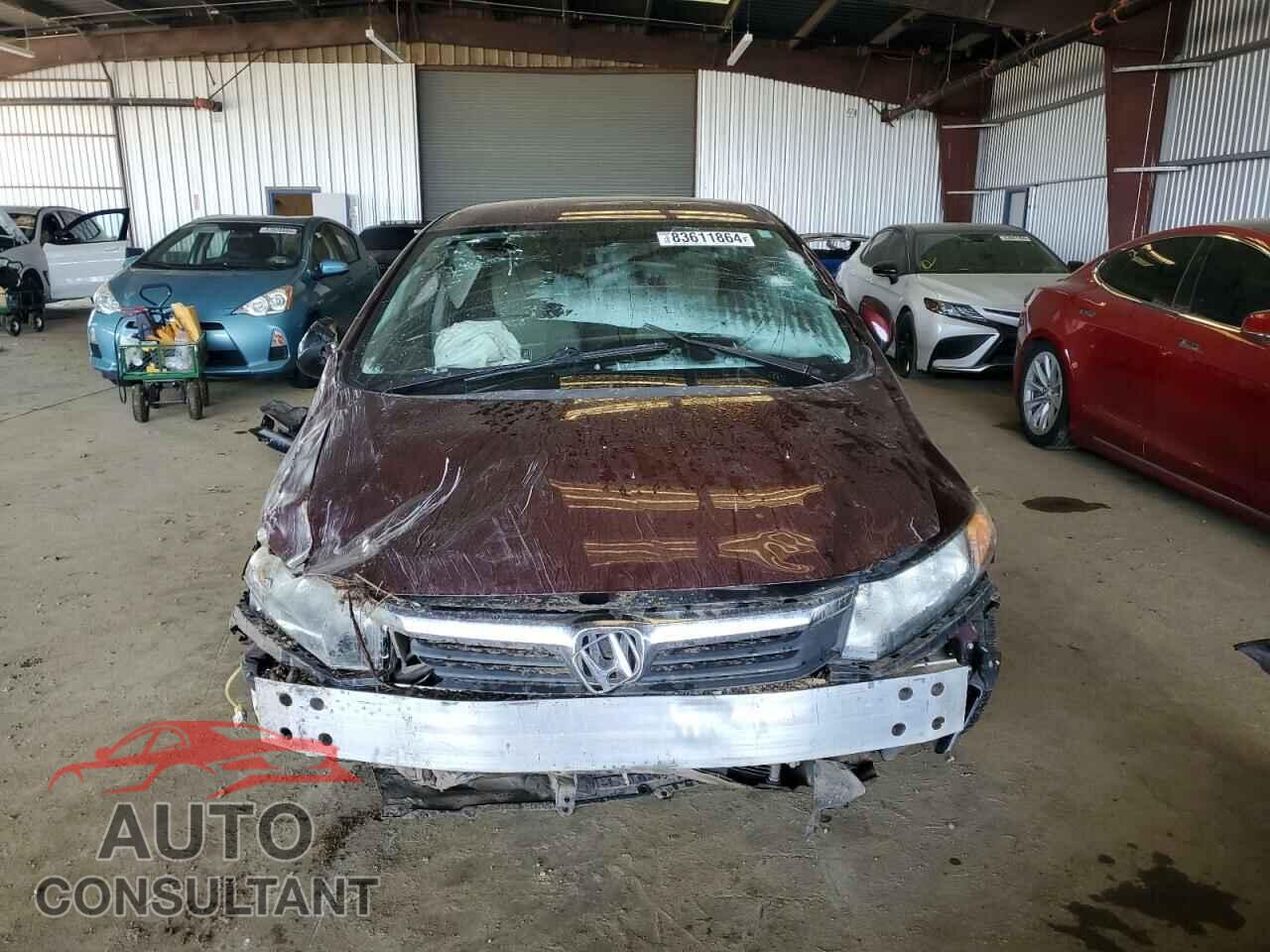 HONDA CIVIC 2012 - 19XFB2F5XCE363906
