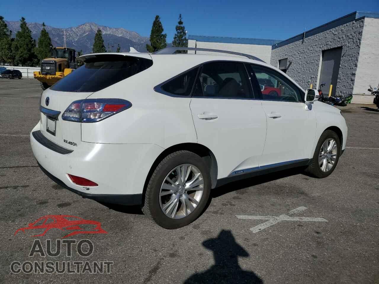 LEXUS RX450 2012 - JTJBC1BA9C2429333