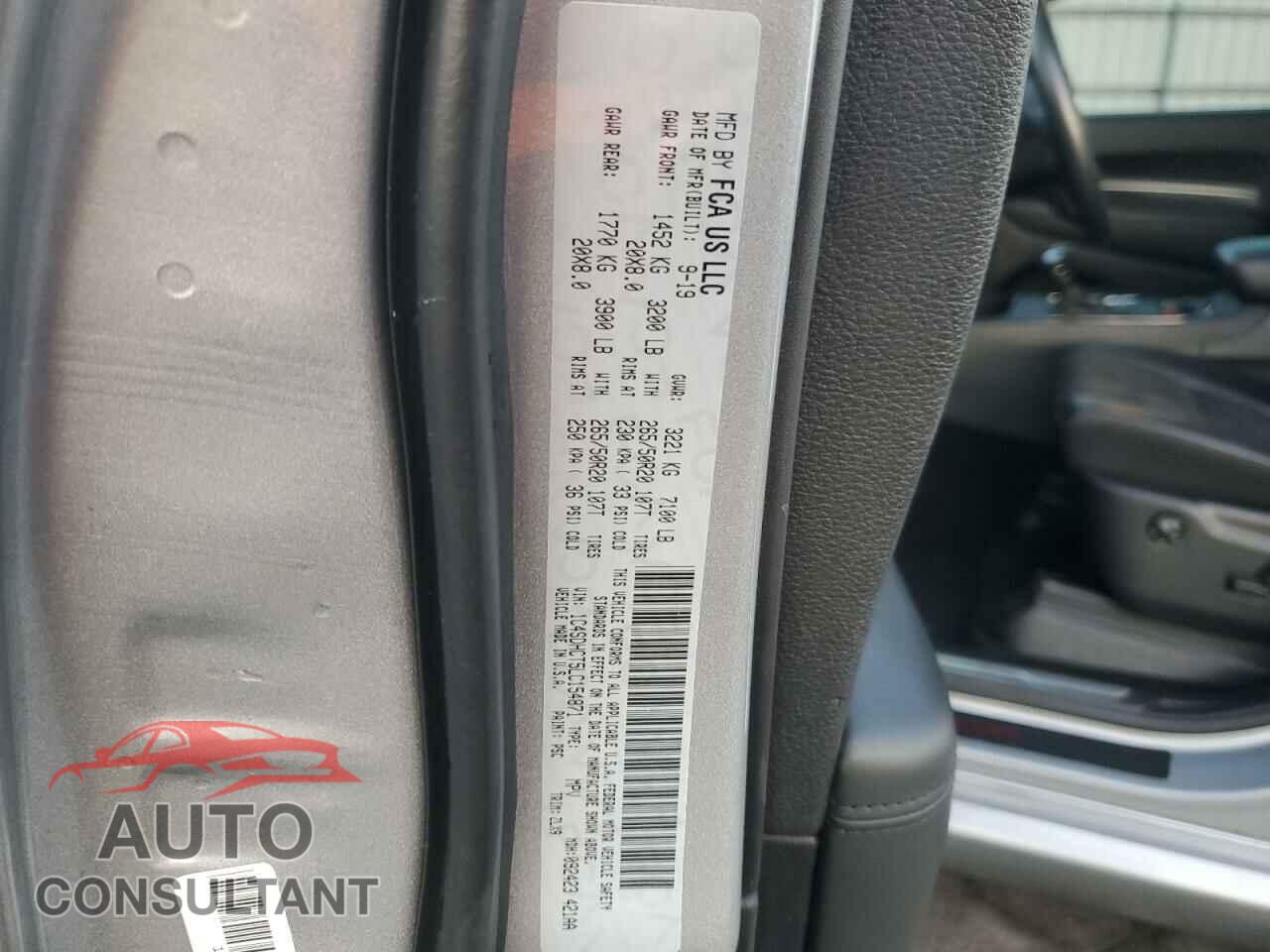 DODGE DURANGO 2020 - 1C4SDHCT5LC154871