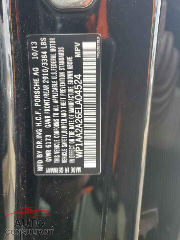 PORSCHE CAYENNE 2014 - WP1AA2A26ELA04524