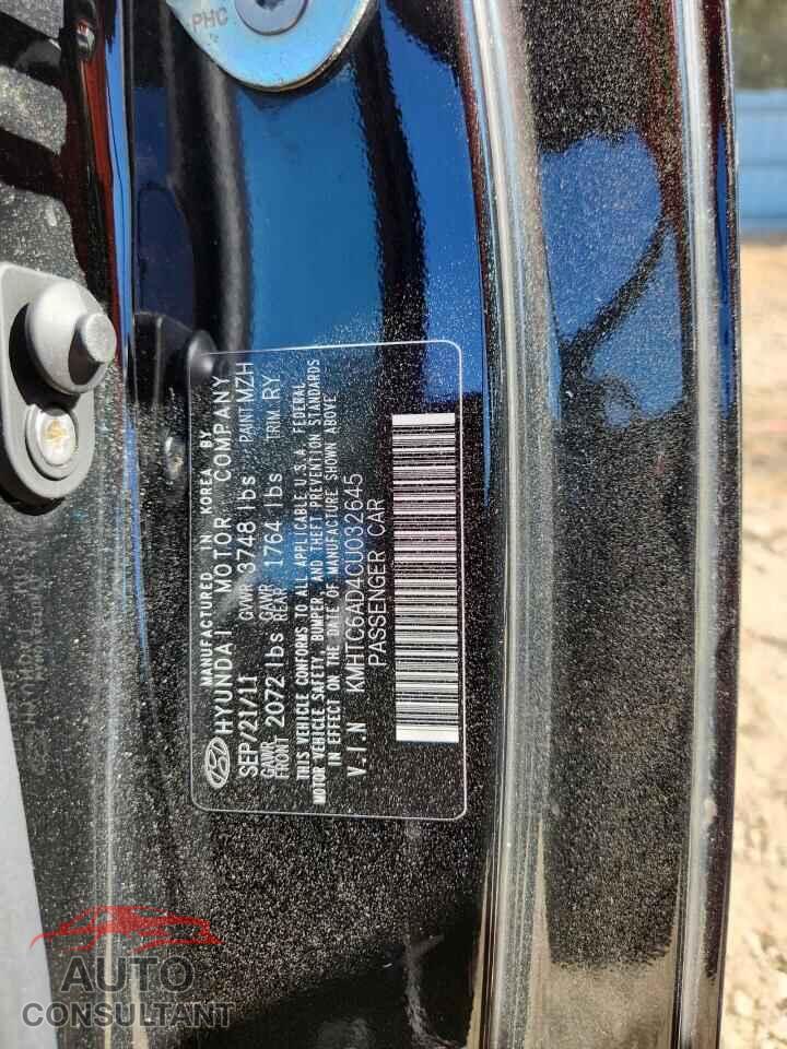 HYUNDAI VELOSTER 2012 - KMHTC6AD4CU032645