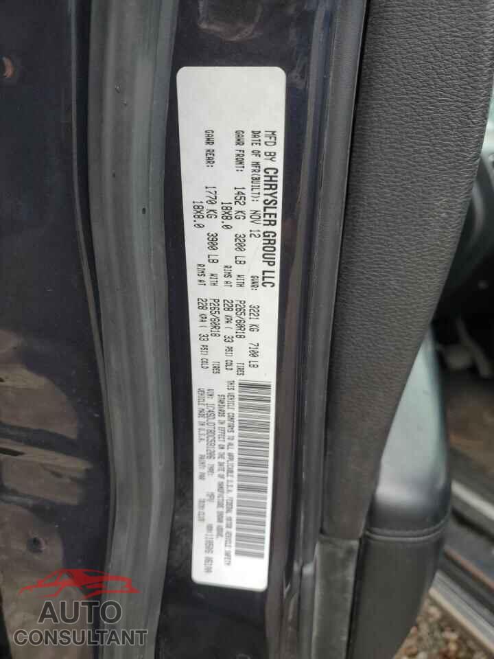 DODGE DURANGO 2013 - 1C4SDJDT8DC591206