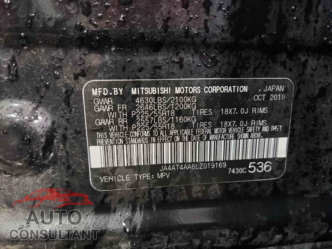 MITSUBISHI ECLIPSE 2020 - JA4AT4AA6LZ019169