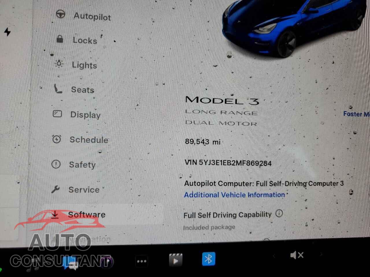 TESLA MODEL 3 2021 - 5YJ3E1EB2MF869284