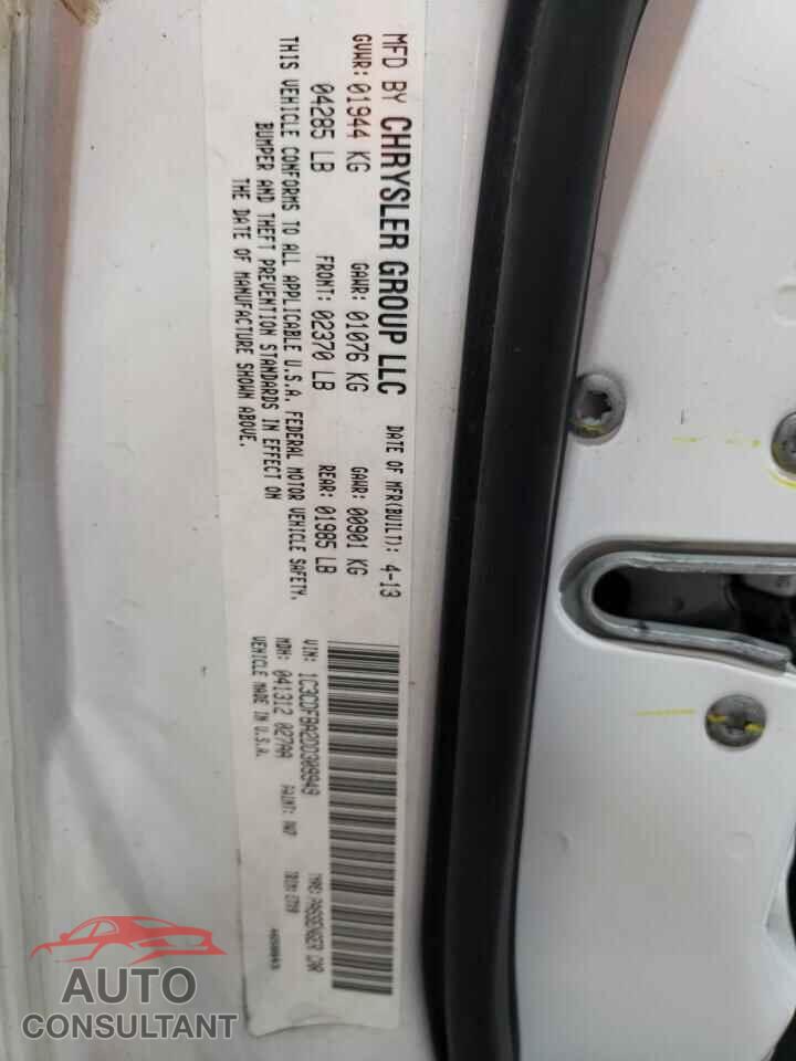 DODGE DART 2013 - 1C3CDFBA2DD309949