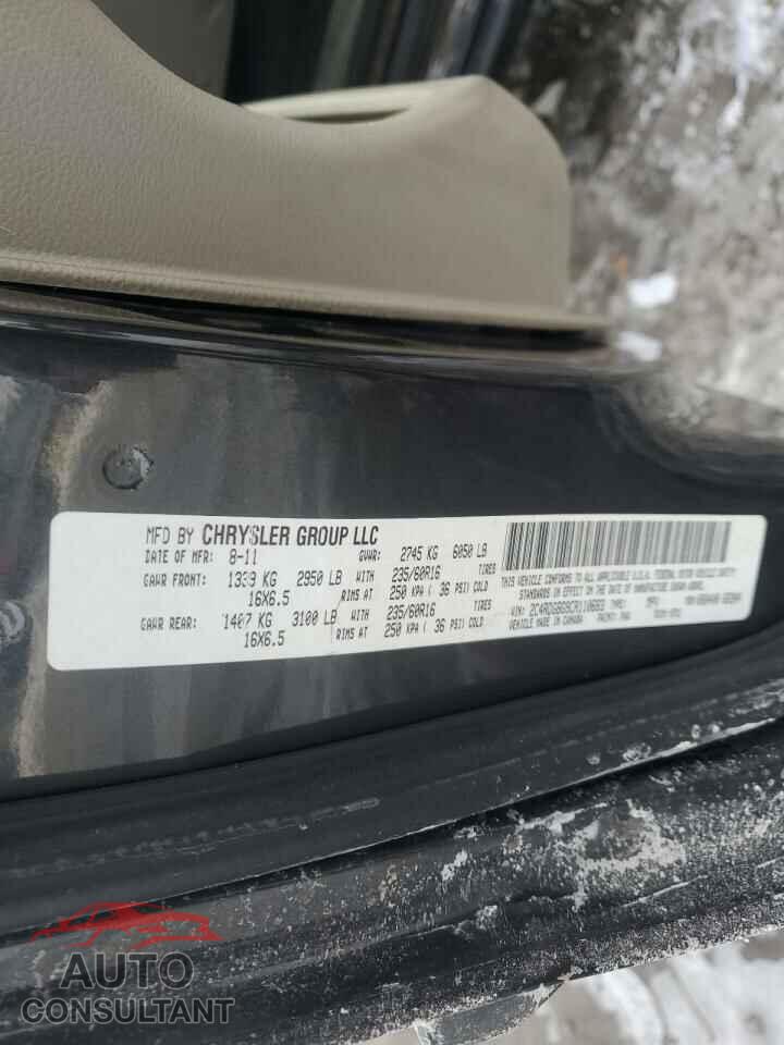 DODGE CARAVAN 2012 - 2C4RDGBG9CR110683
