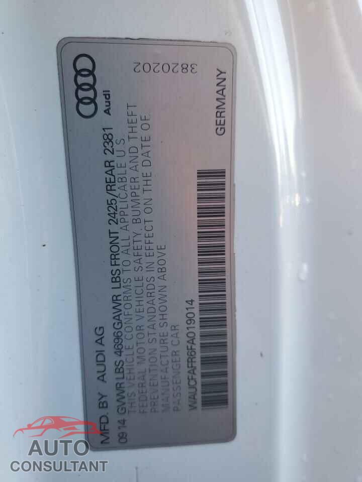 AUDI A5 2015 - WAUCFAFR6FA019014