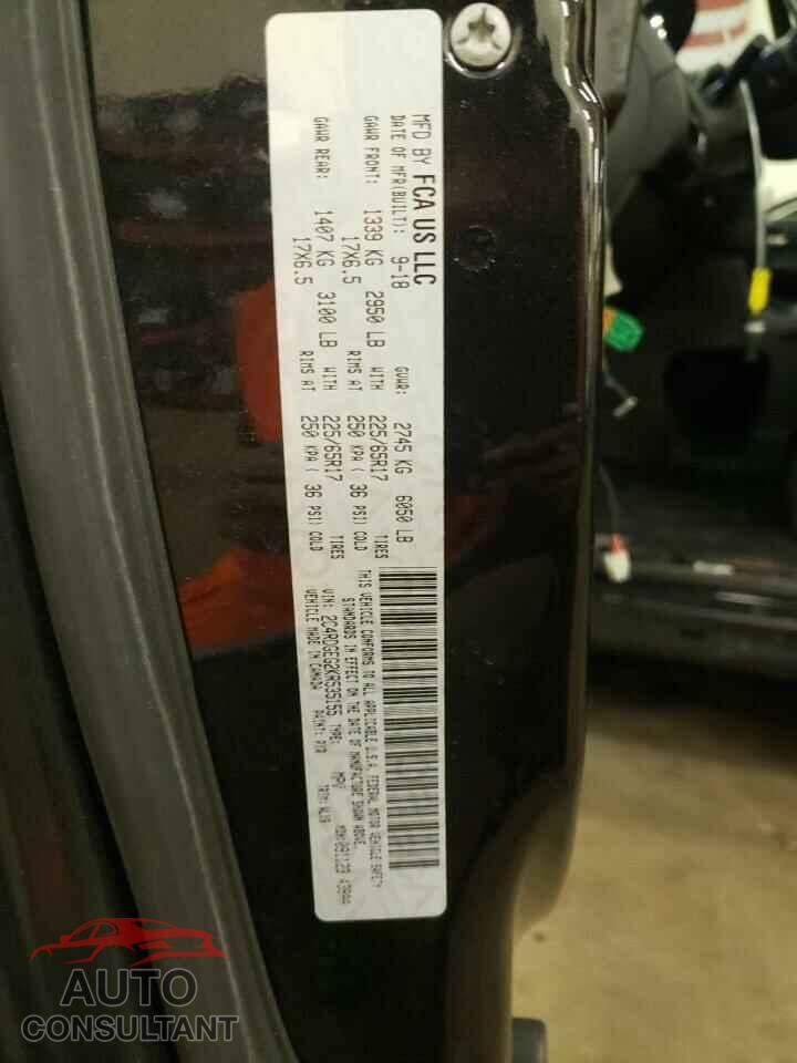 DODGE CARAVAN 2019 - 2C4RDGEG2KR535155