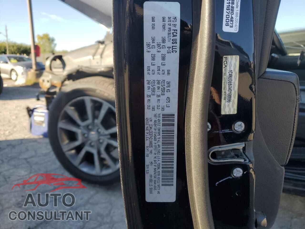 JEEP COMPASS 2017 - 1C4NJDEB7HD100895