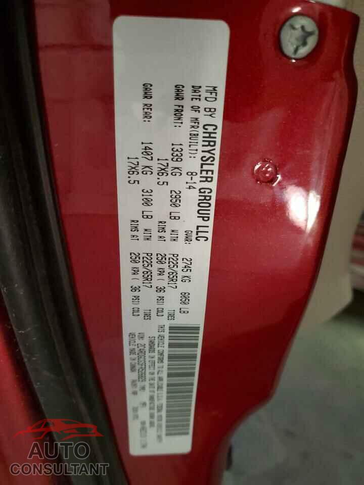 DODGE CARAVAN 2015 - 2C4RDGCG5FR526829