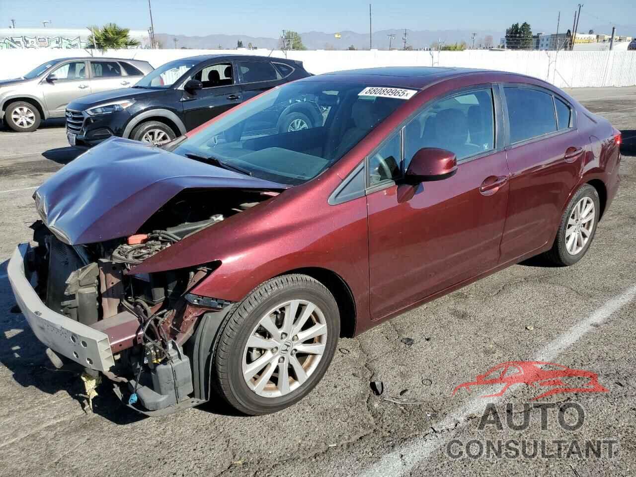 HONDA CIVIC 2012 - 19XFB2F82CE375607