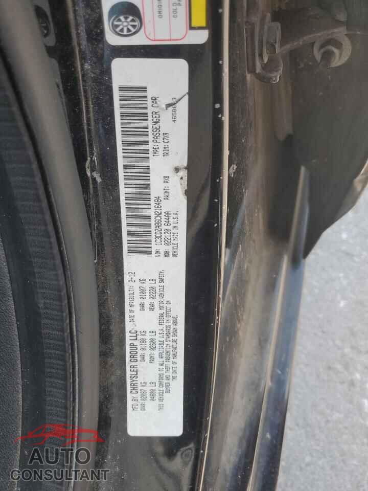 DODGE AVENGER 2012 - 1C3CDZAB6CN216484