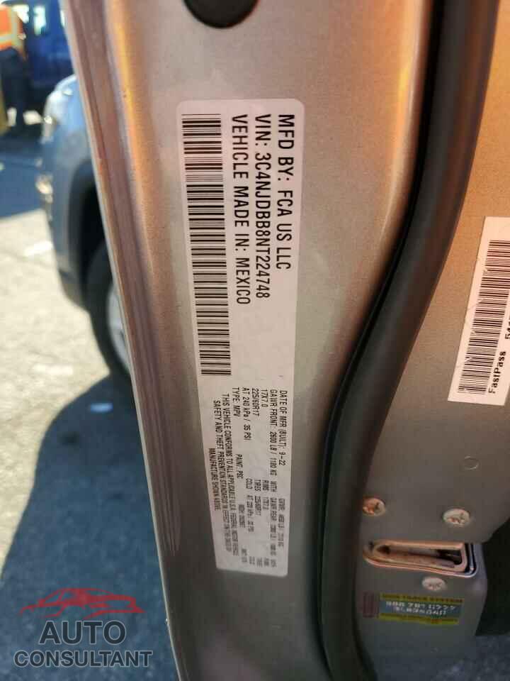 JEEP COMPASS 2022 - 3C4NJDBB8NT224748