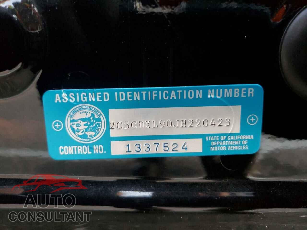 DODGE CHARGER 2018 - 2C3CDXL90JH220423