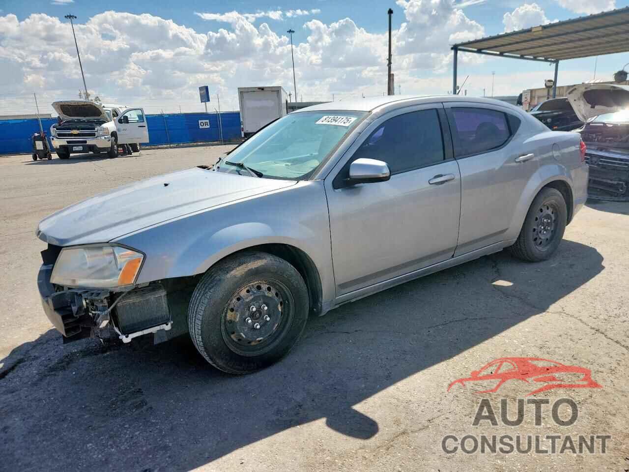 DODGE AVENGER 2013 - 1C3CDZCB6DN661192