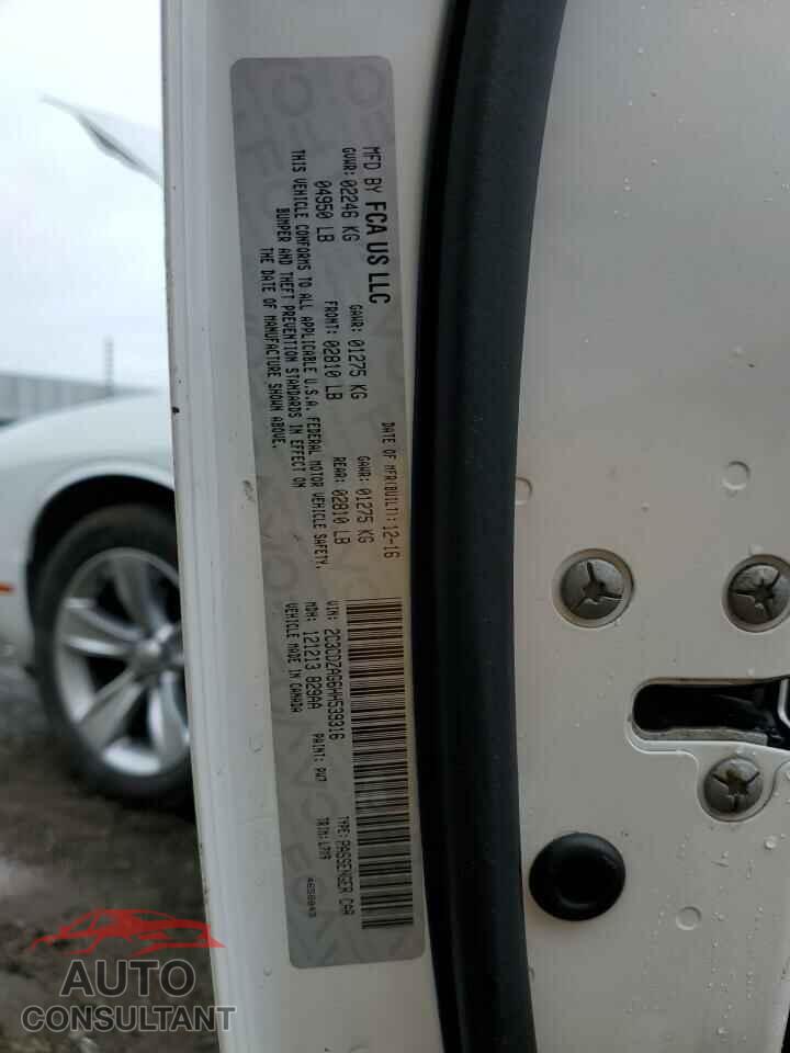 DODGE CHALLENGER 2017 - 2C3CDZAG6HH539316