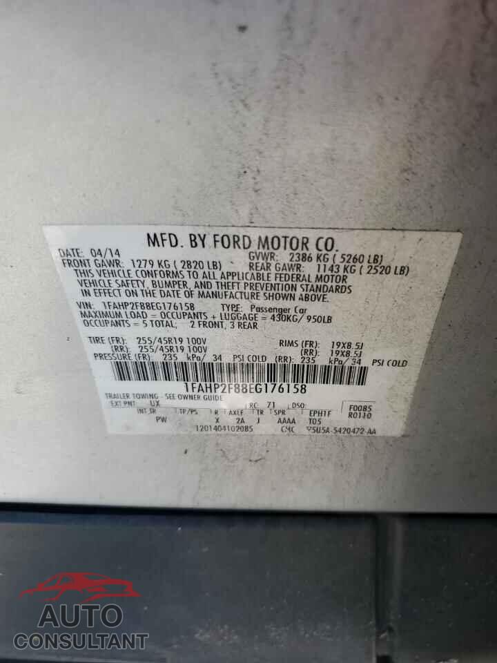 FORD TAURUS 2014 - 1FAHP2F88EG176158