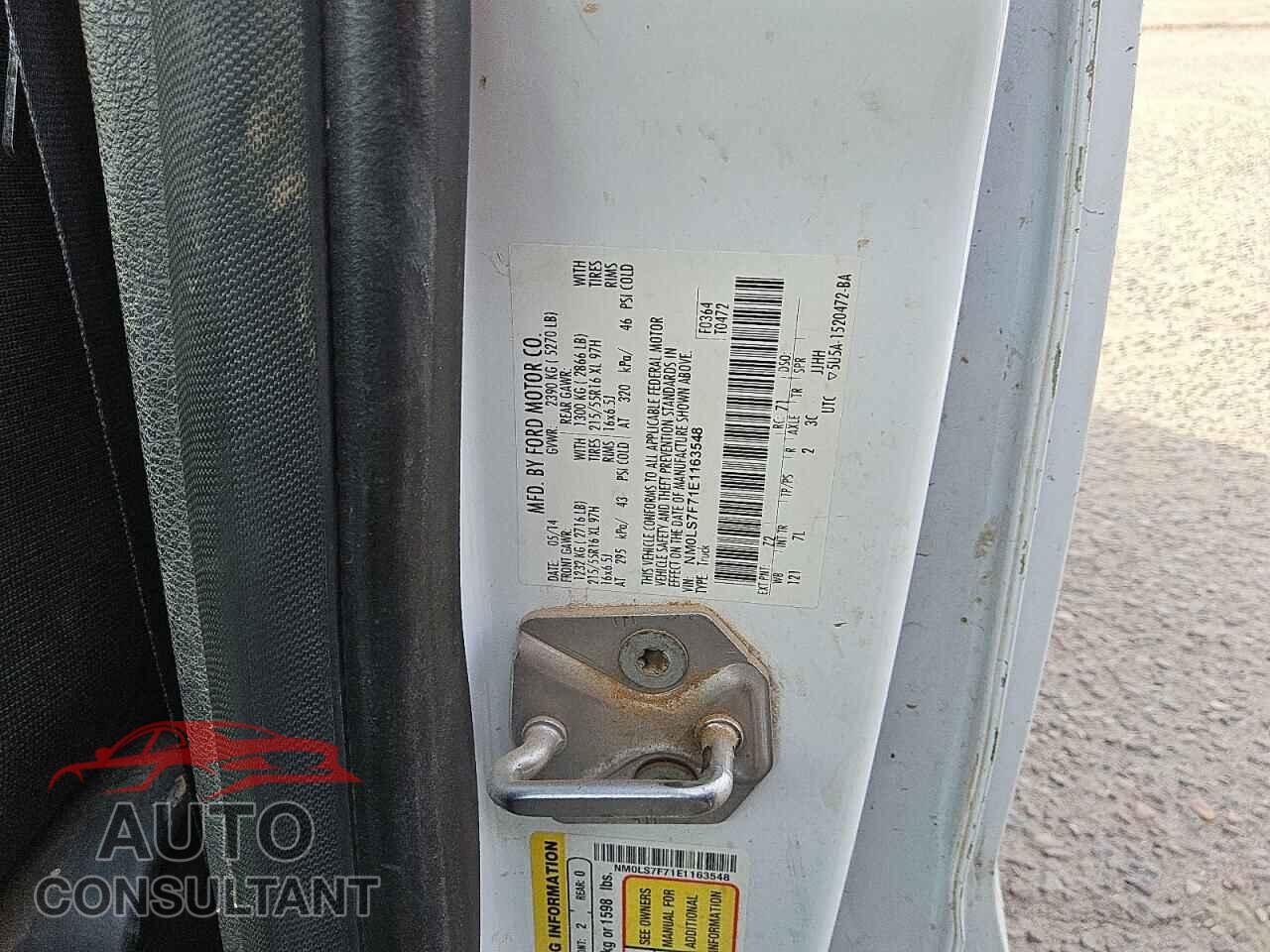 FORD TRANSIT 2014 - NM0LS7F71E1163548