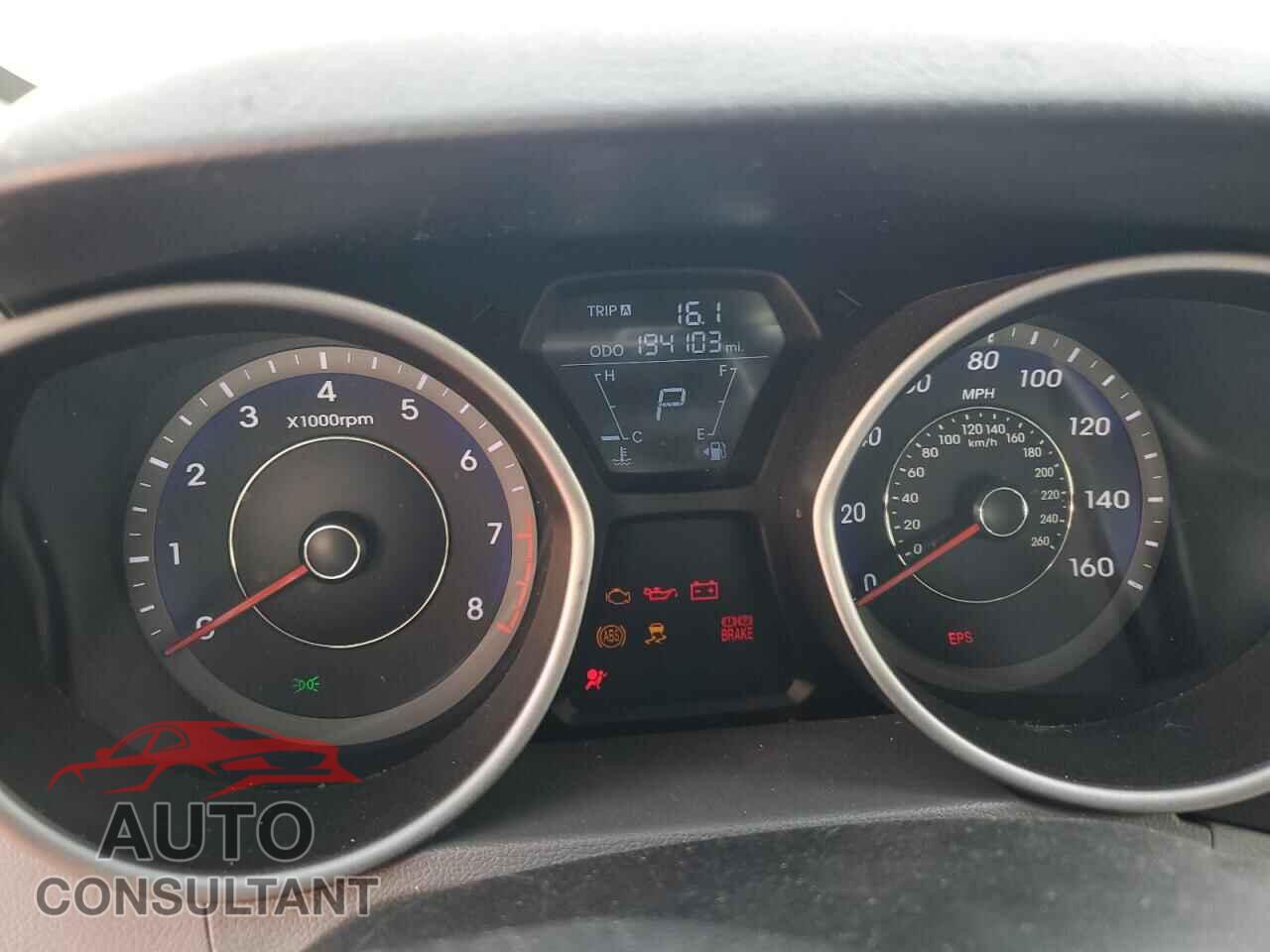 HYUNDAI ELANTRA 2012 - KMHDH4AE3CU370749