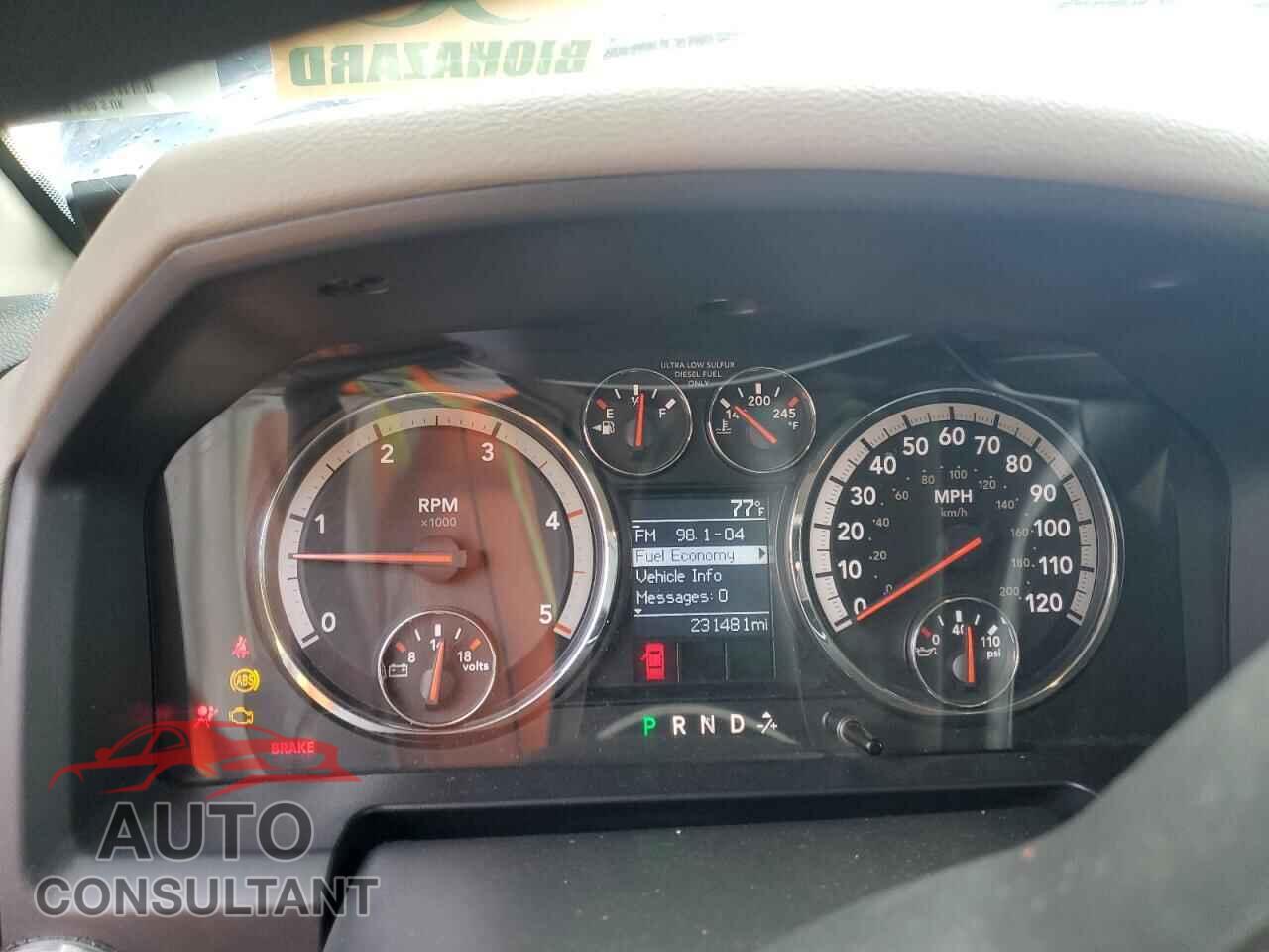 DODGE RAM 3500 2012 - 3C63DRGL0CG149053