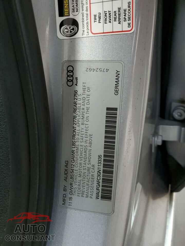 AUDI A6 2016 - WAUFGAFC3GN113335
