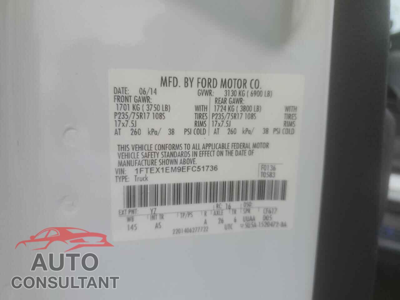 FORD F-150 2014 - 1FTEX1EM9EFC51736