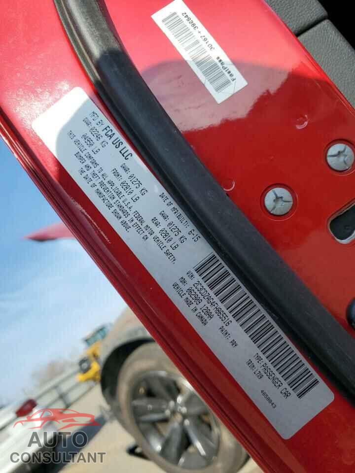 DODGE CHALLENGER 2015 - 2C3CDZAG4FH865516