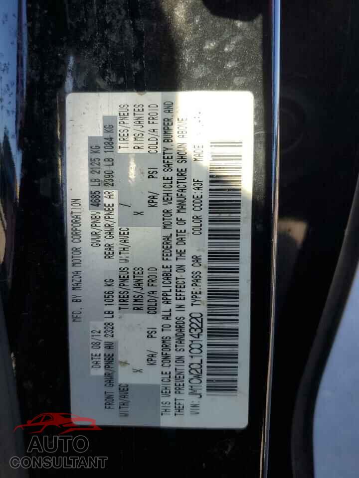 MAZDA 5 2012 - JM1CW2CL1C0143220