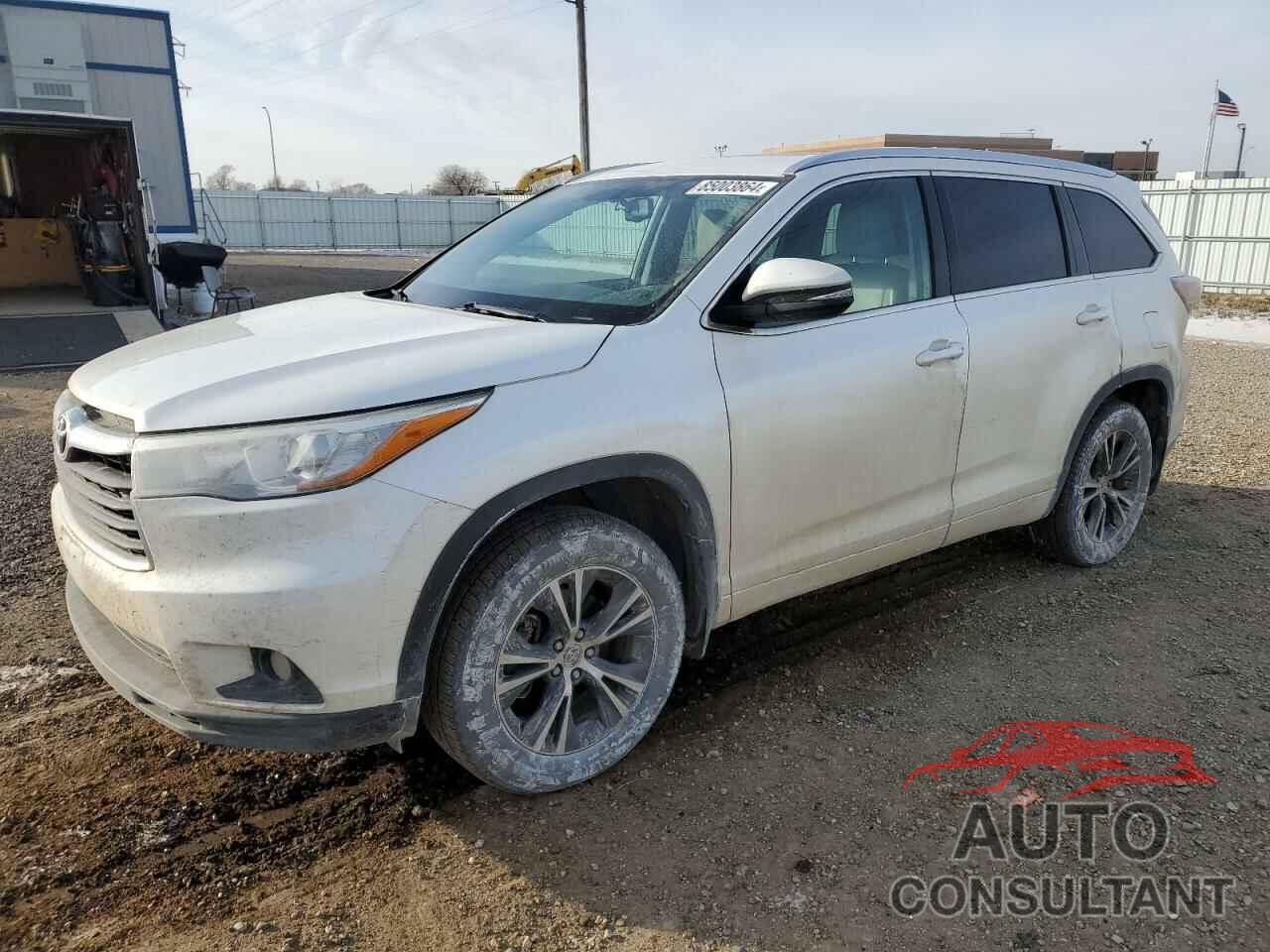 TOYOTA HIGHLANDER 2016 - 5TDJKRFH4GS259596