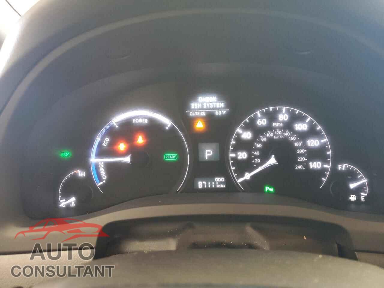 LEXUS RX450 2013 - JTJBC1BA5D2054316