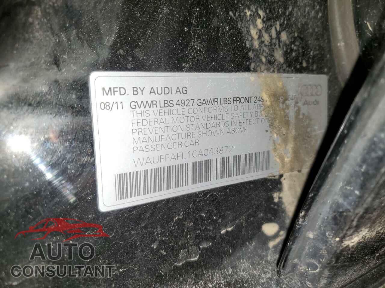 AUDI A4 2012 - WAUFFAFL1CA043872