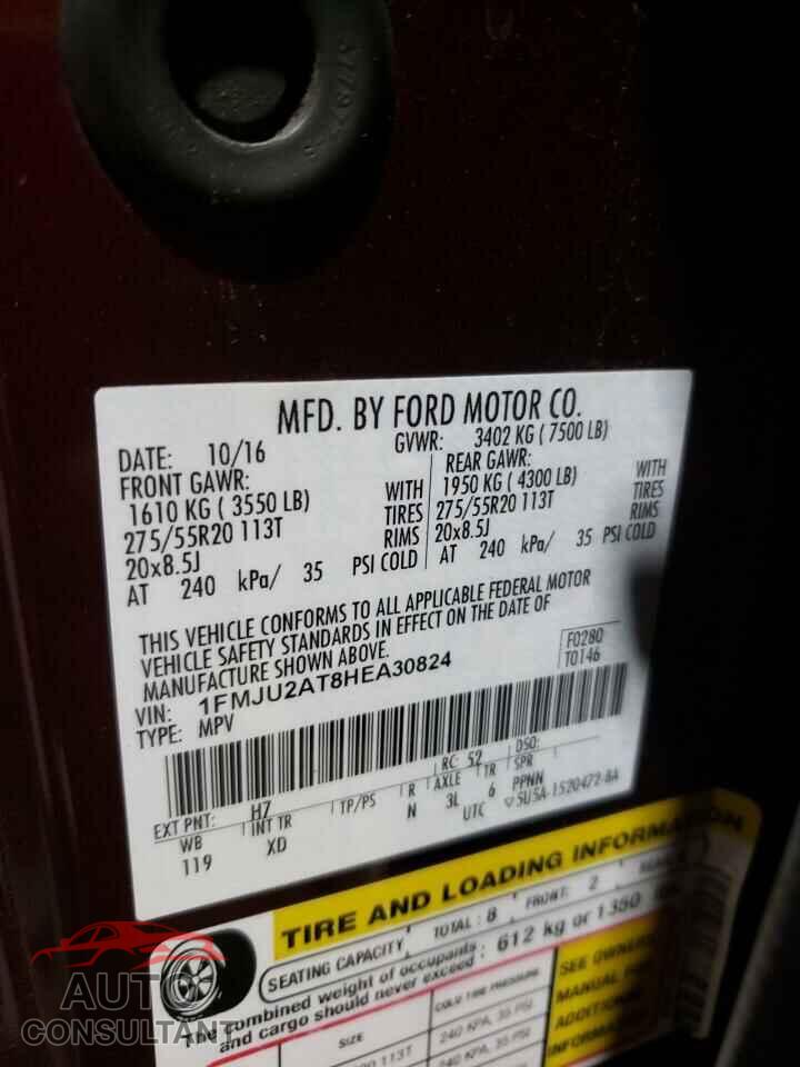 FORD EXPEDITION 2017 - 1FMJU2AT8HEA30824
