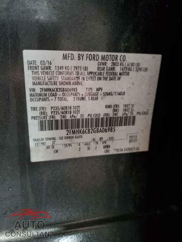 FORD FLEX 2016 - 2FMHK6C82GBA06985
