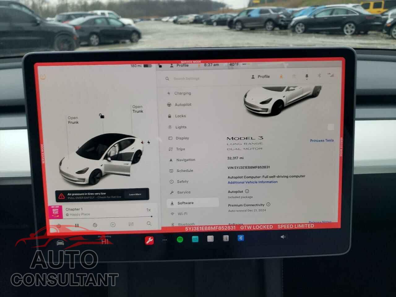 TESLA MODEL 3 2021 - 5YJ3E1EB8MF852831
