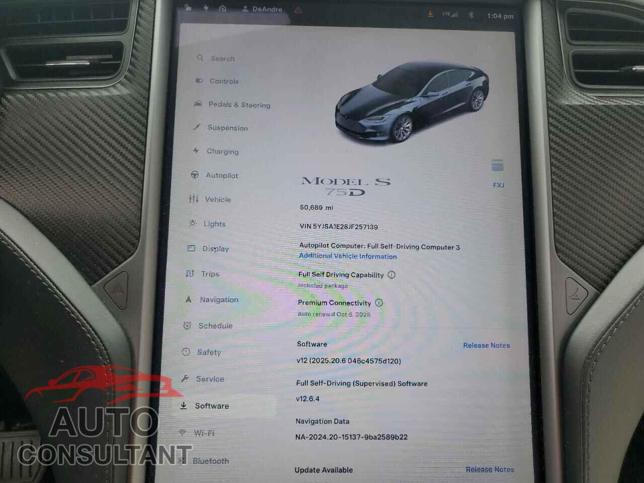 TESLA MODEL S 2018 - 5YJSA1E28JF257139