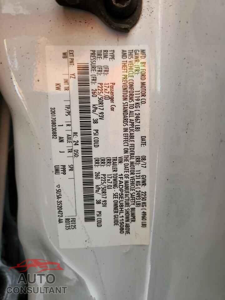 FORD CMAX 2017 - 1FADP5EU8HL115080