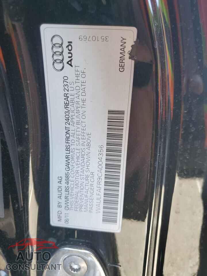 AUDI A5 2012 - WAULFAFR9CA004356