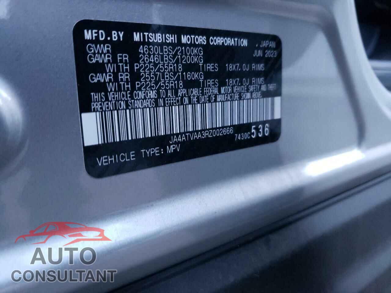 MITSUBISHI ECLIPSE 2024 - JA4ATVAA3RZ002666