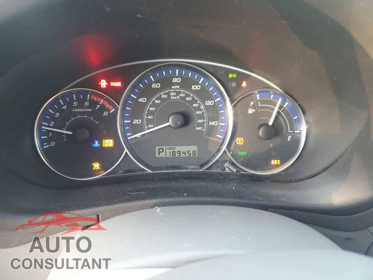 SUBARU FORESTER 2010 - JF2SH6CCXAH791376