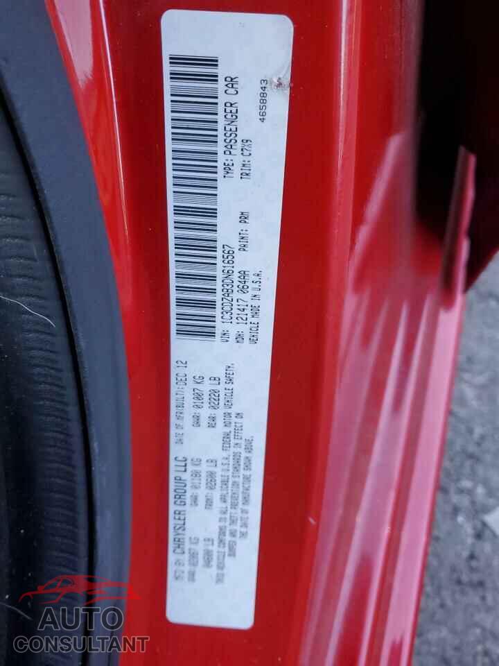 DODGE AVENGER 2013 - 1C3CDZAB3DN616567