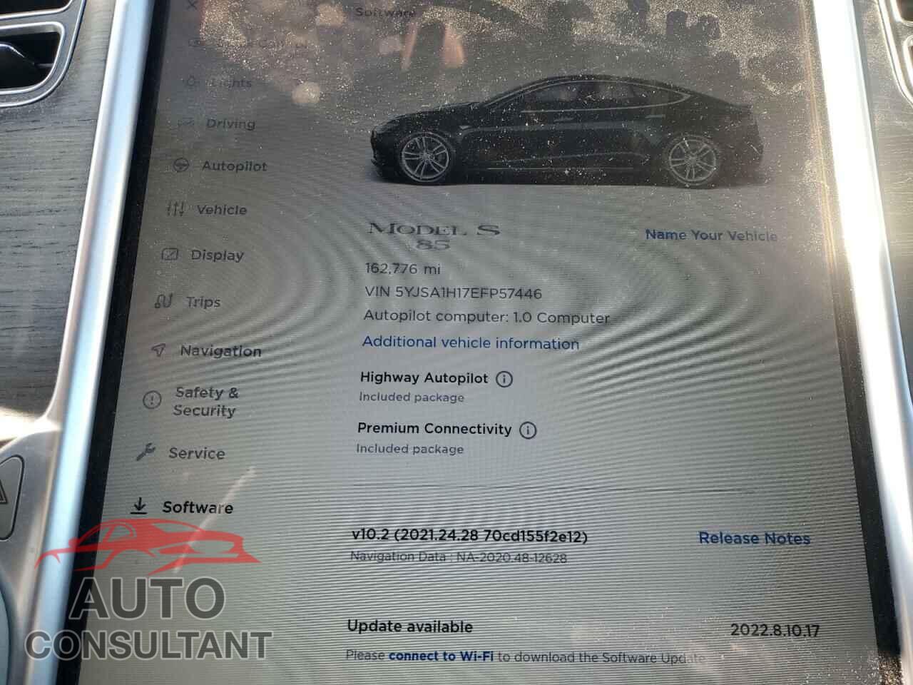 TESLA MODEL S 2014 - 5YJSA1H17EFP57446