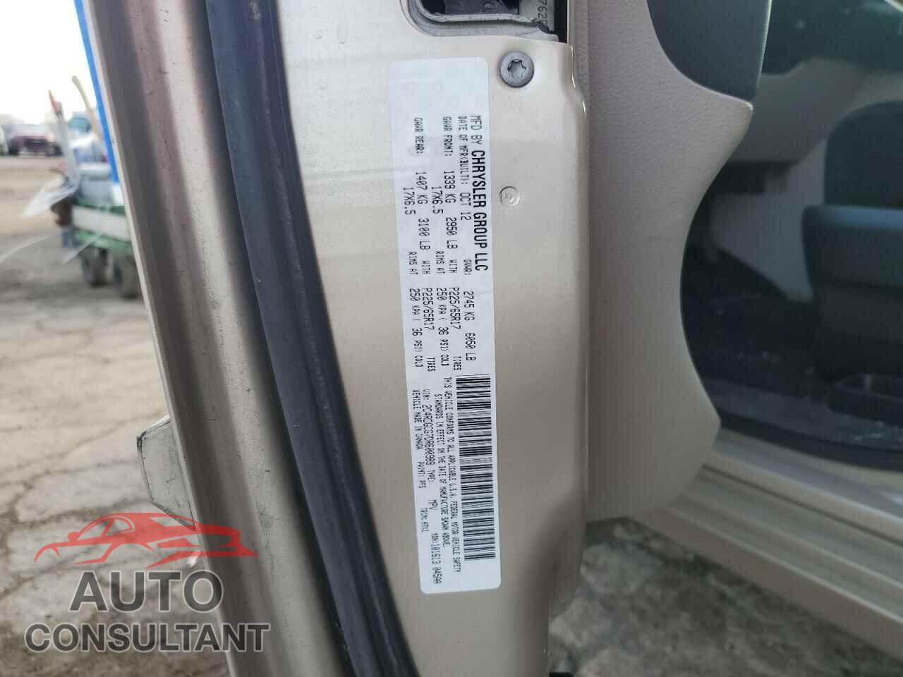 DODGE CARAVAN 2013 - 2C4RDGCG7DR600989