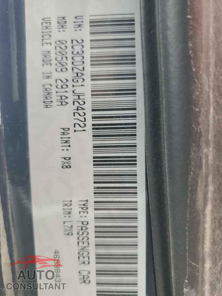DODGE CHALLENGER 2018 - 2C3CDZAG1JH242721
