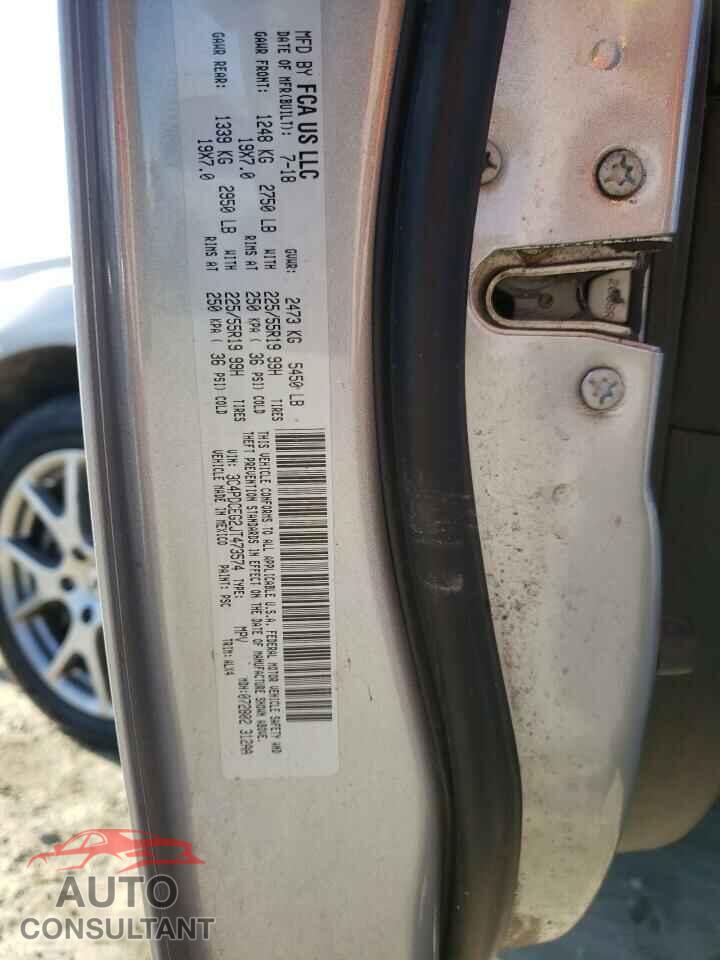 DODGE JOURNEY 2018 - 3C4PDCEG2JT473574